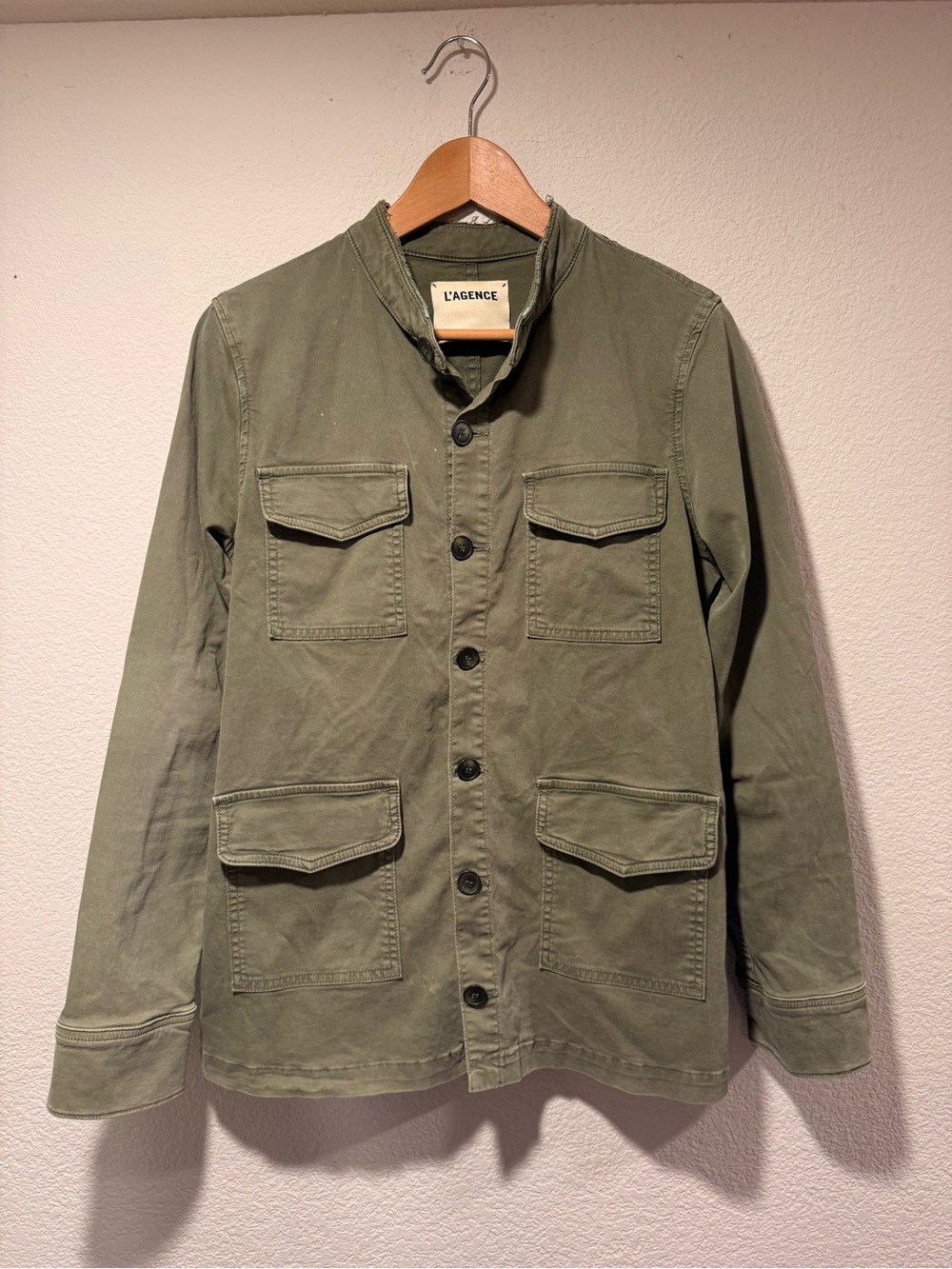 L’AGENCE Victoria Jacket Olive Utility Jacket